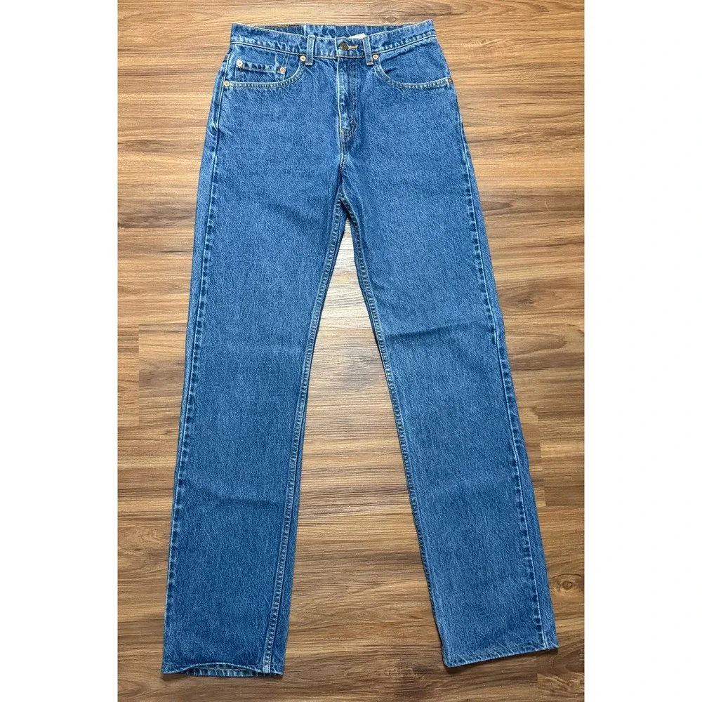 VTG 90s Levis 505 Regular Fit Straight Leg Jeans Mens Blue Denim Sz 31x36